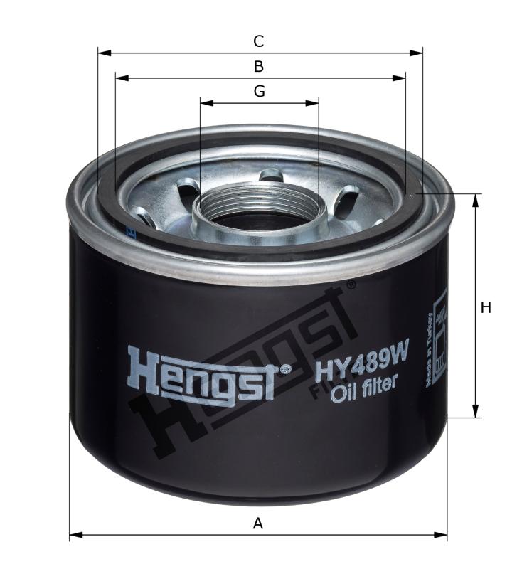 HY489W hydraulic filter spin-on