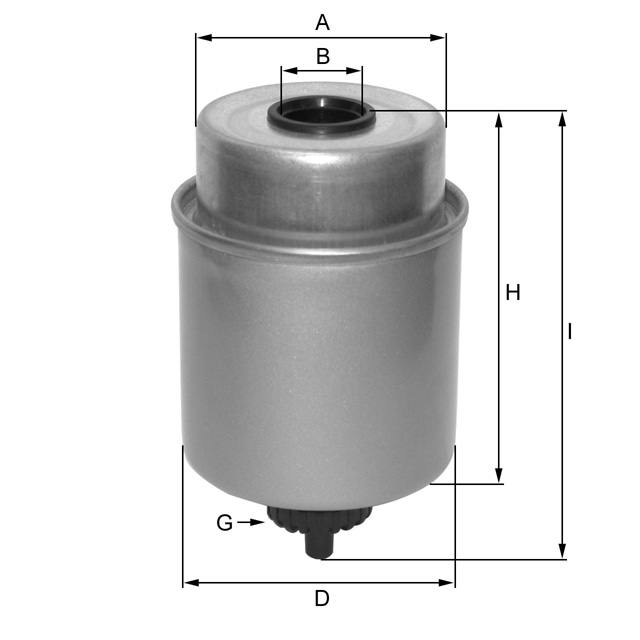 ZP3357F fuel filter spin-on