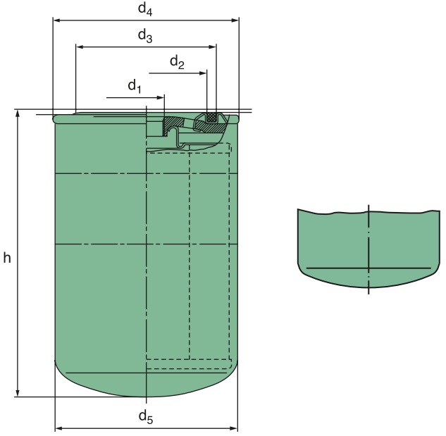 WD 13 145/4 oil filter (spin-on)