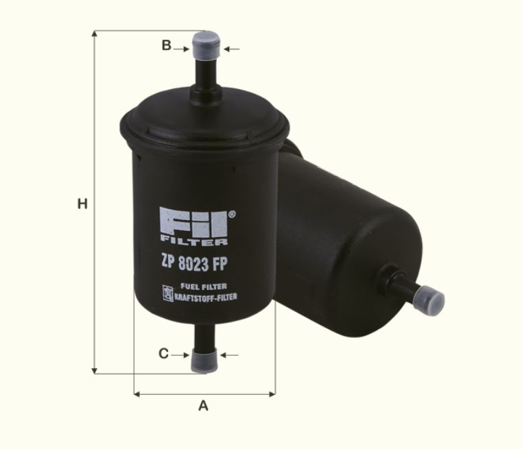 ZP8023FP Kraftstoff-Leitungsfilter Inline