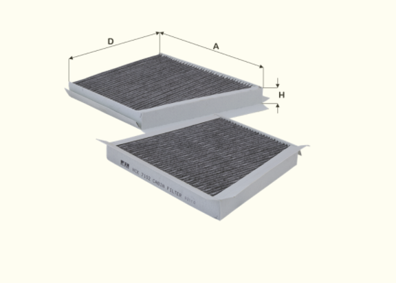 HCK7102 cabin air filter element