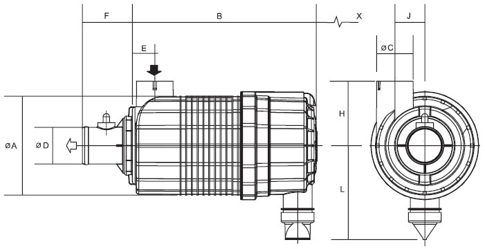 G065500 air filter (RadialSeal FPG Alexin)