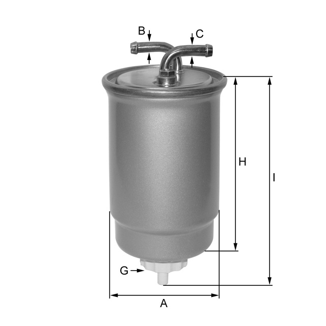 ZP05/3F Kraftstoff-Leitungsfilter (Inline)