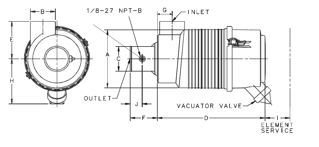 G065424 air filter (RadialSeal FPG)