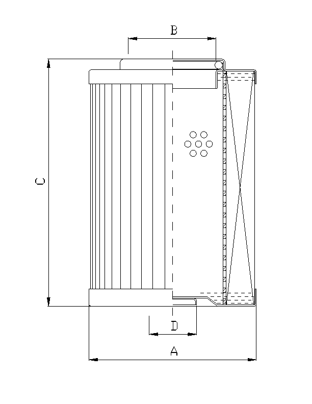D931G25A Filter element for pressure filter