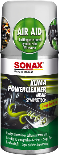 SONAX KlimaPowerCleaner AirAid symbiotisch Green Lemon - 100 ml