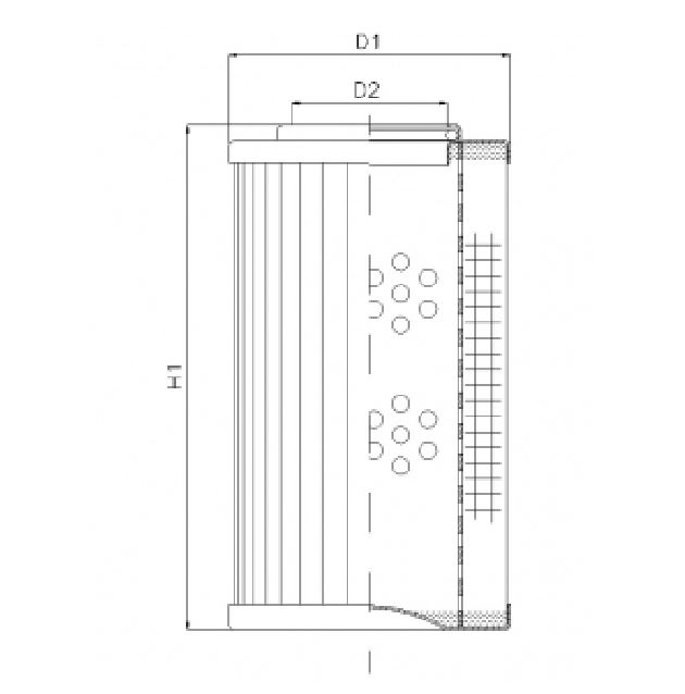 DVD2225B150B Filter element for pressure filter