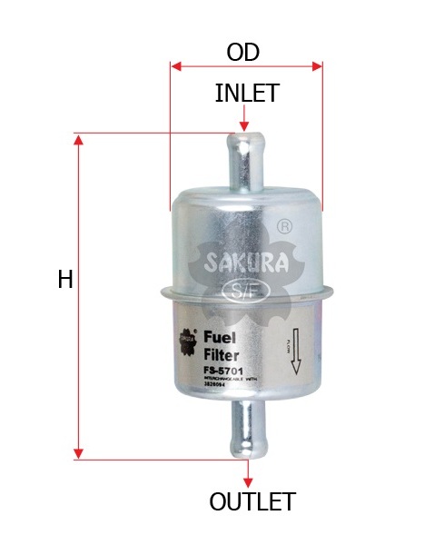 FS-5701 Kraftstoff-Leitungsfilter Inline