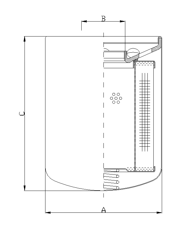 A150C10 oil filter (spin-on)