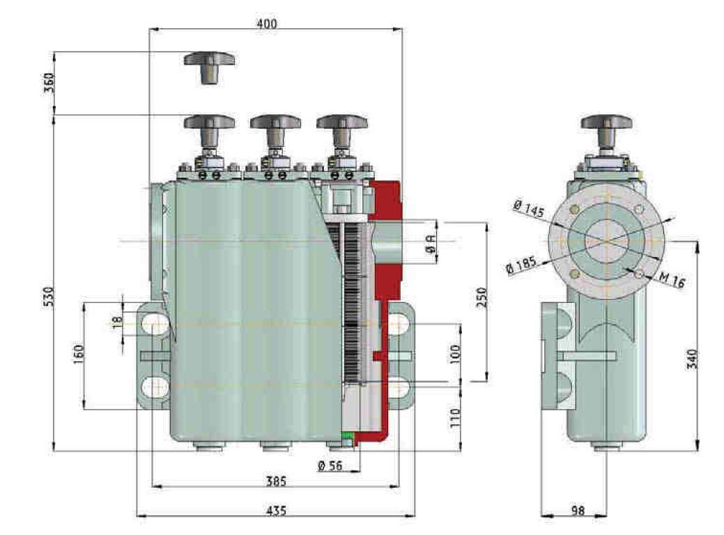 KMGP00007 Plattenspaltfilter 0,4 mm Spaltweite