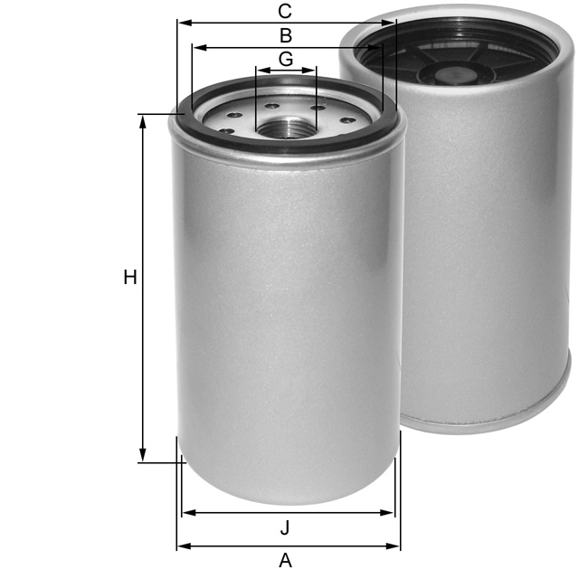 ZP3073FMB fuel filter spin-on (prefilter)