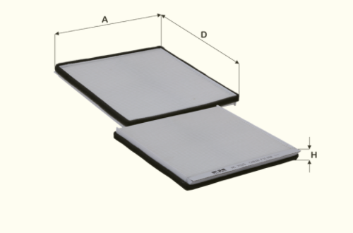 HC7025 cabin air filter element