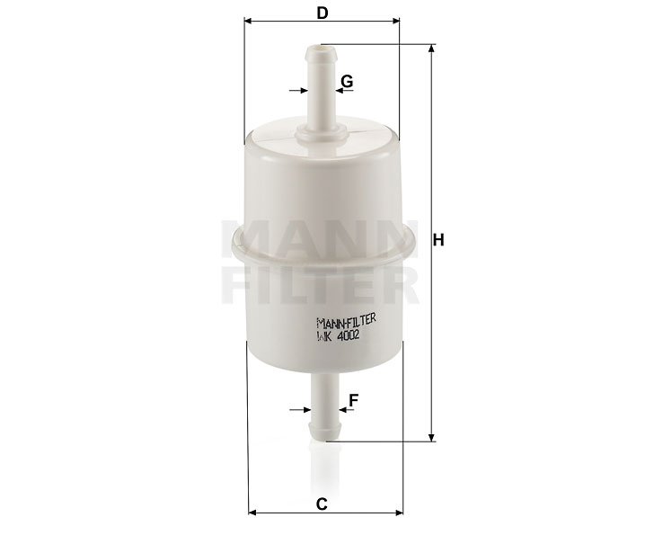 WK 4002 Kraftstoff-Leitungsfilter Inline