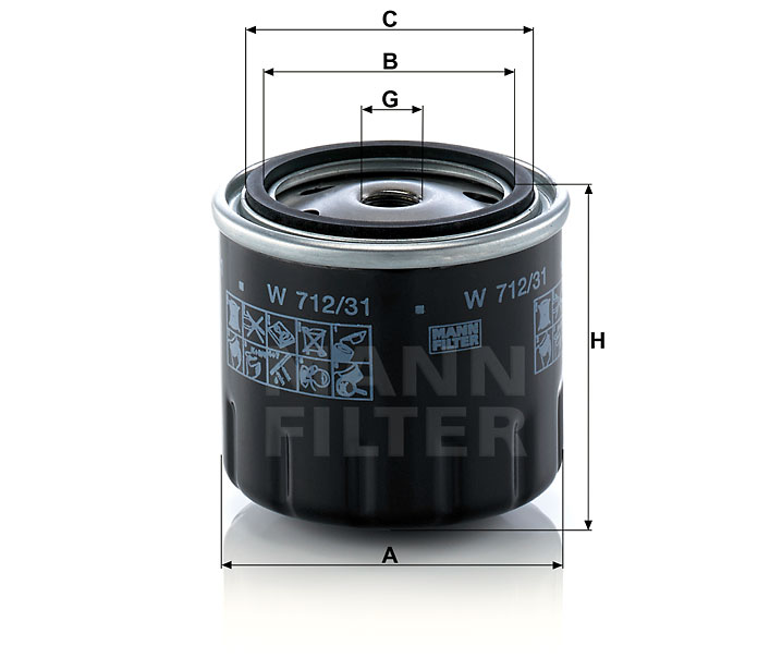 W 712/31 oil filter