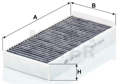CUK 23 015-2 cabin air filter (activated carbon)