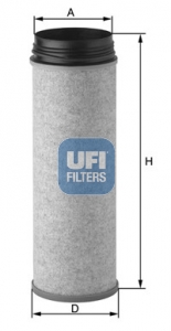 27.A83.00 air filter element (secondary)
