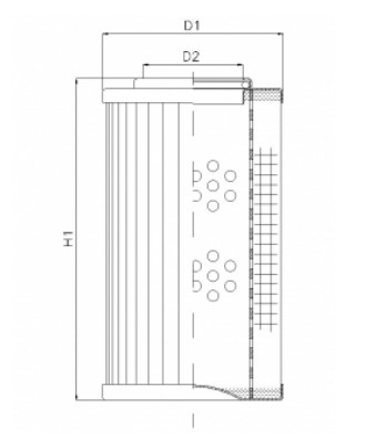 WG1161 hydraulic filter element