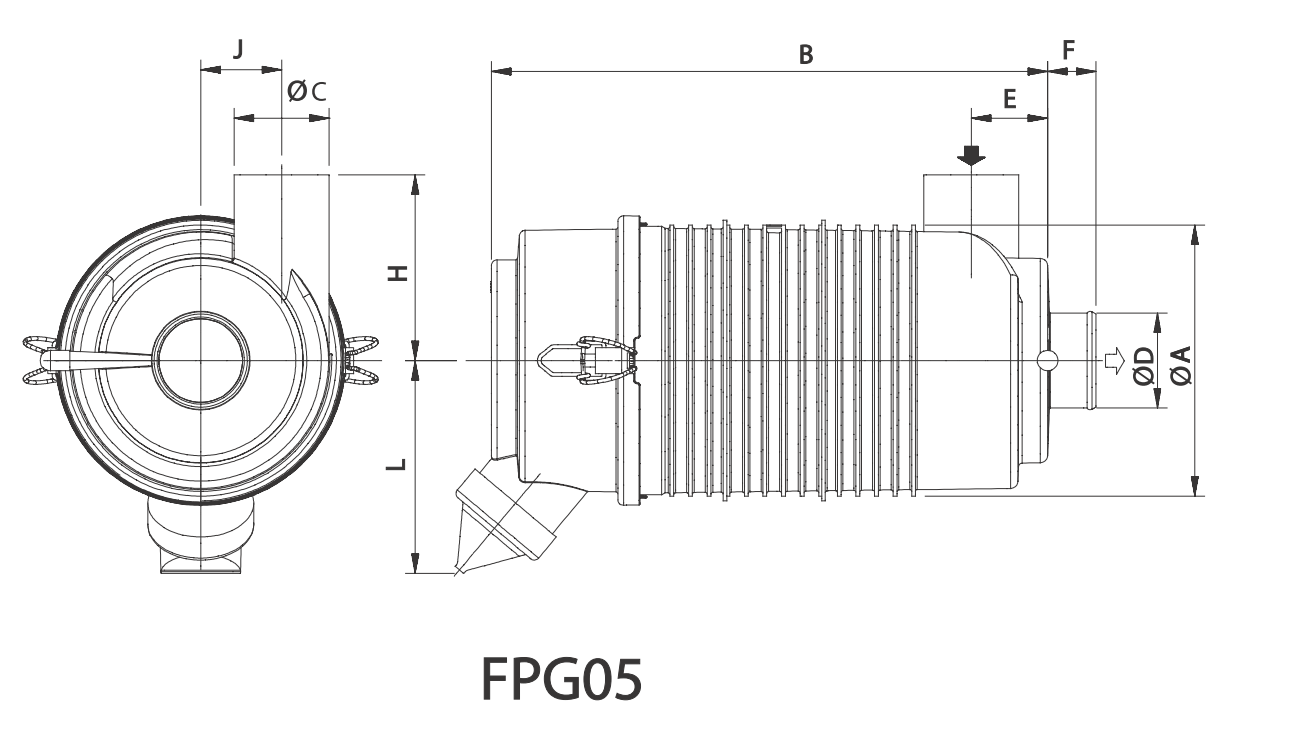 G057502 air filter (RadialSeal FPG)
