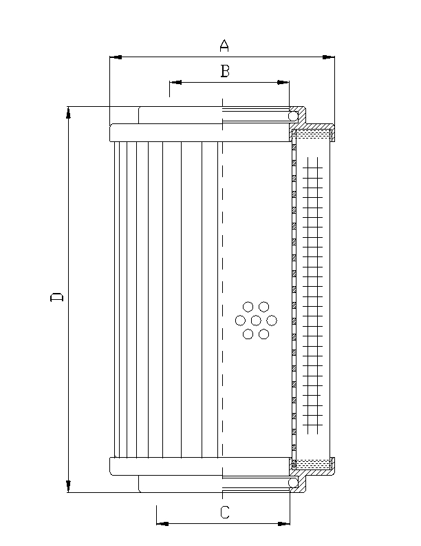 R240C25 Filter element for return filter