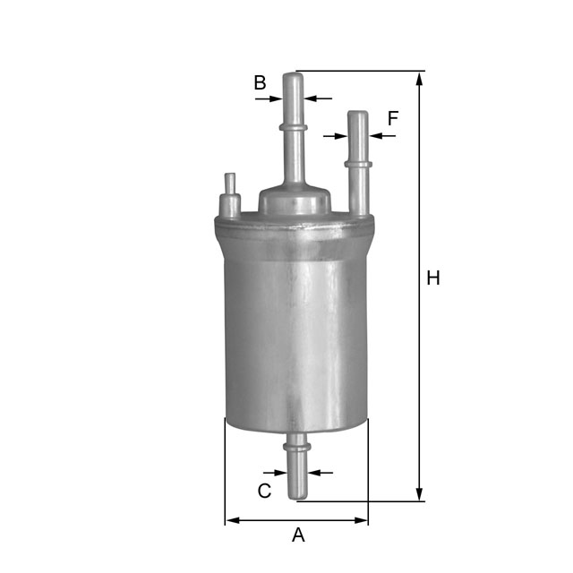 ZP8100FL fuel filter in-line