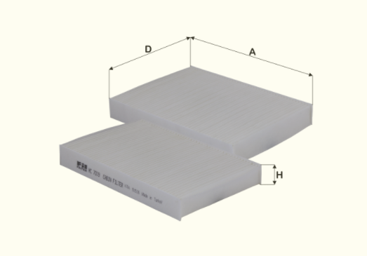 HC7019 cabin air filter element