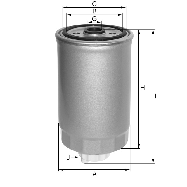 ZP3041BF fuel filter spin-on
