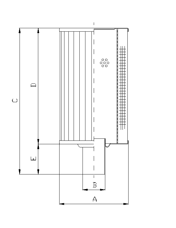 RVR85K20B Filterelement für Rücklauffilter