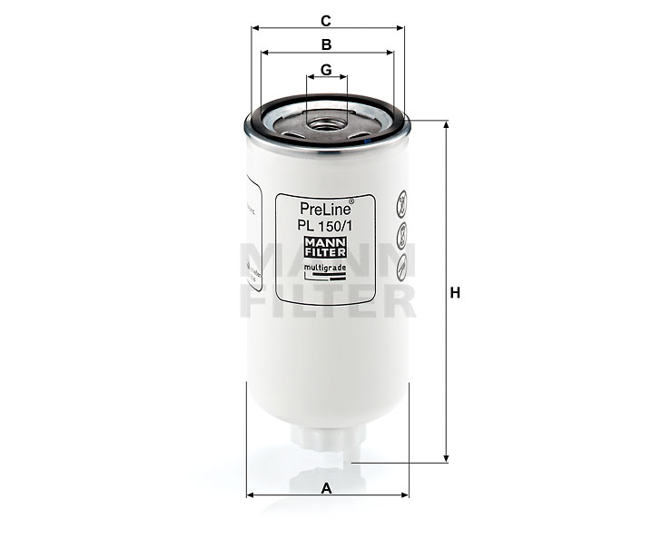 PL 150/1 Kraftstofffilter SpinOn (Vorfilter)