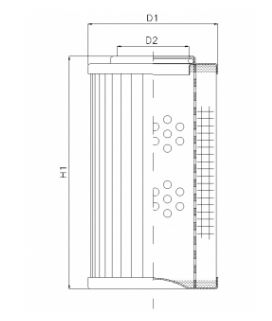 D113G10AV hydraulic filter element