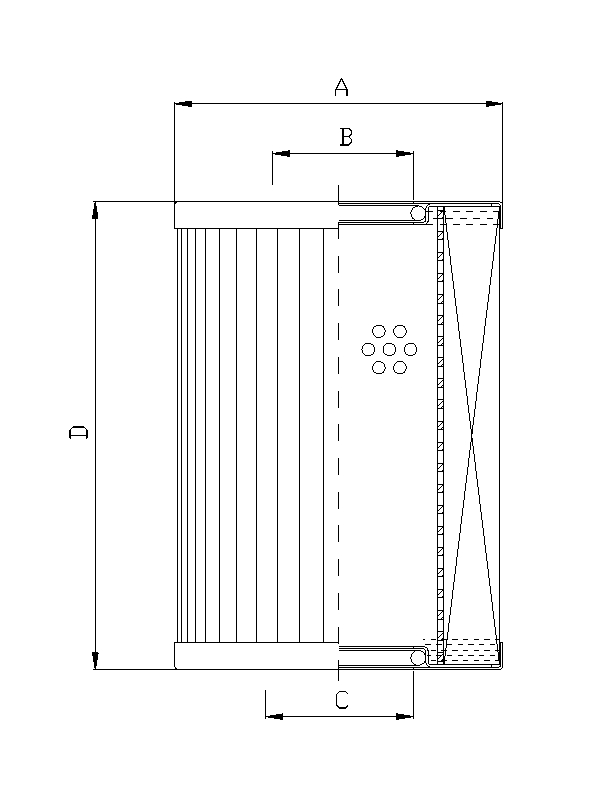 DMD362B25B Filter element for pressure filter