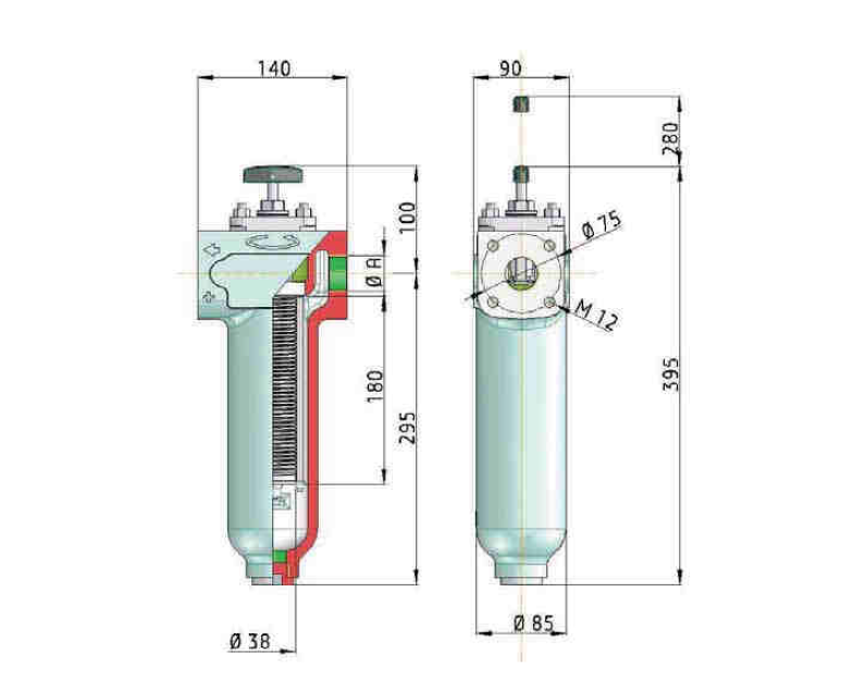 KMGT00015 tube gap-type filter