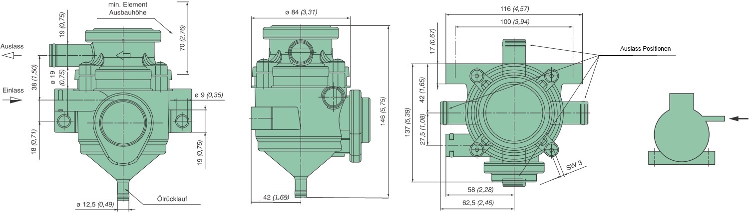 39 310 70 792 oil separator (ProVent 100)