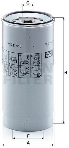 WK 11 016 z Kraftstoffwechselfilter