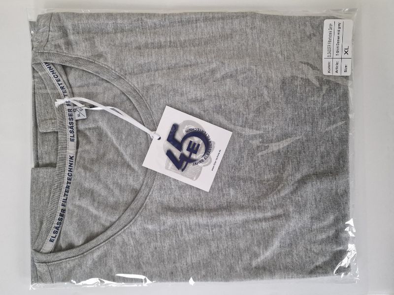 EFT Jubiläums-Shirt grey melange Damen XL