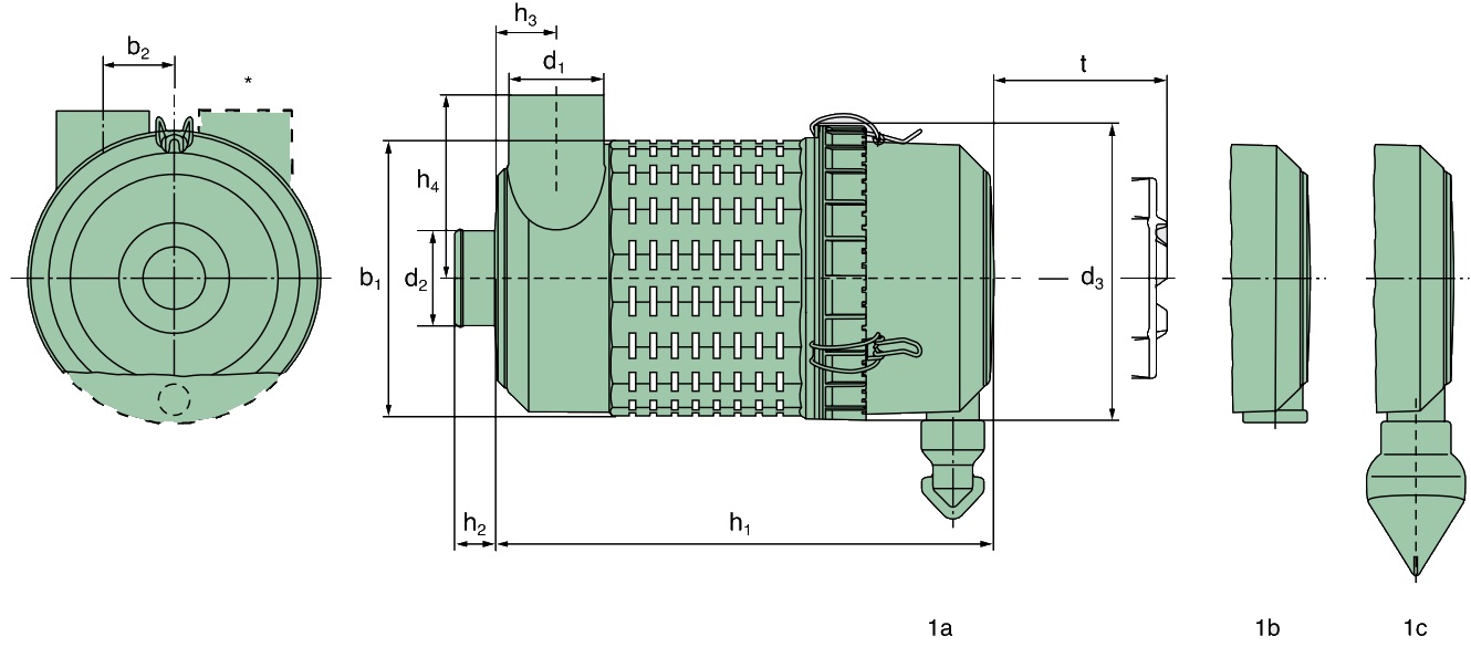 45 100 92 941 air filter (Europiclon)