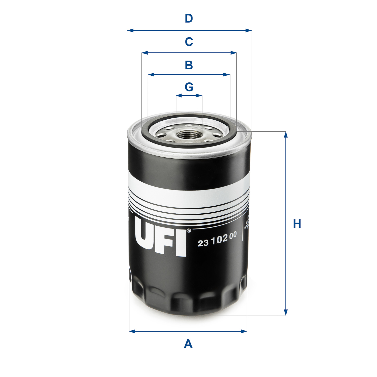 23.102.00 oil filter spin-on