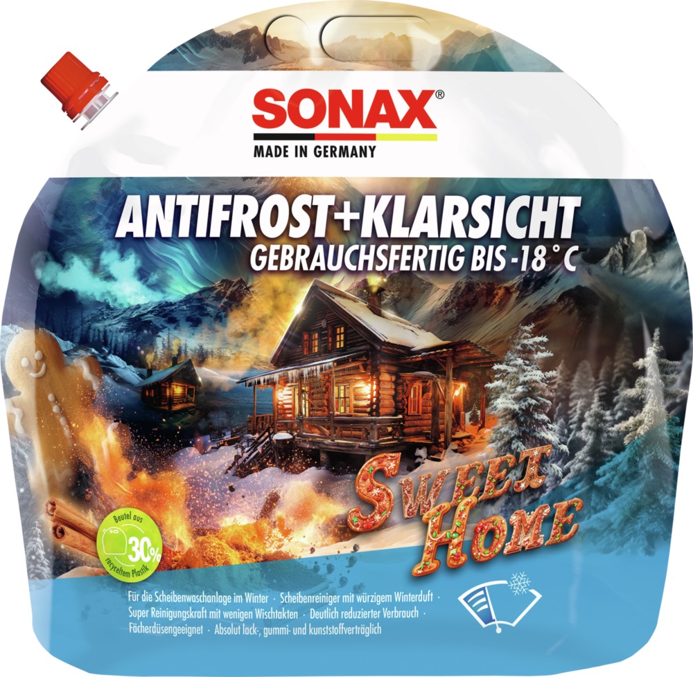 SONAX AntiFrost+KlarSicht bis -18 °C Sweet Home - 3 Ltr