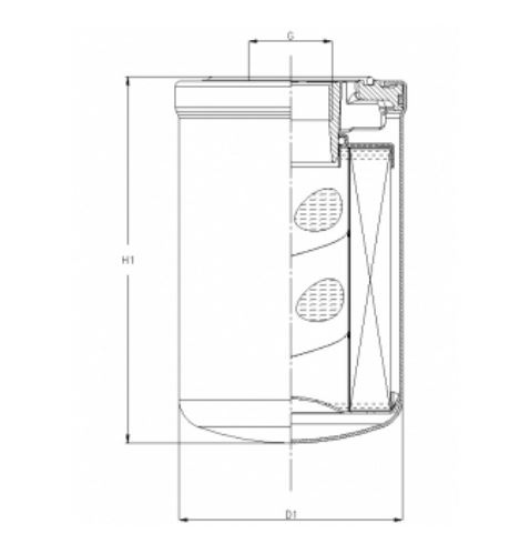 A421G10V oil filter HyCycle (spin-on)