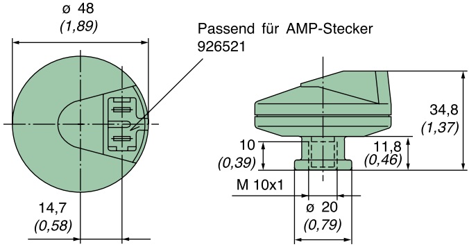 39 050 70 902 Wartungsschalter, Schließer, 50mbar