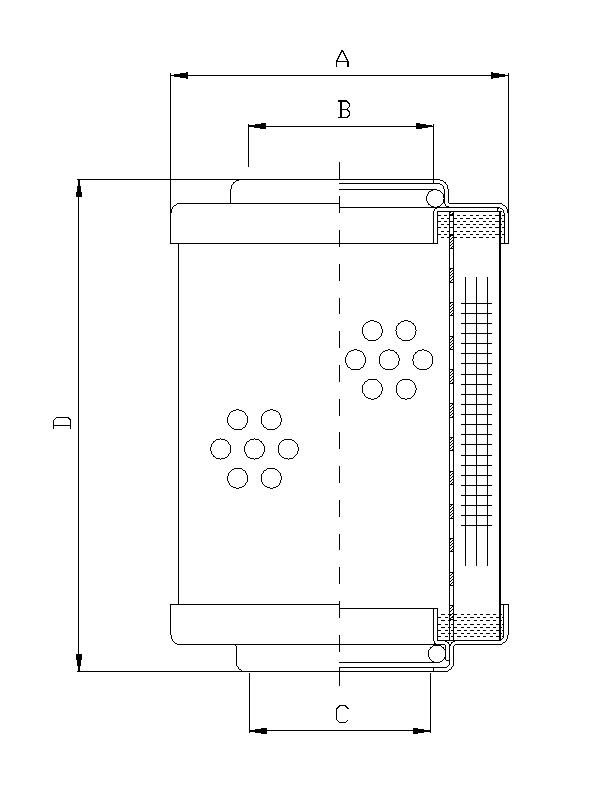 WP766 oil filter (hydraulic)