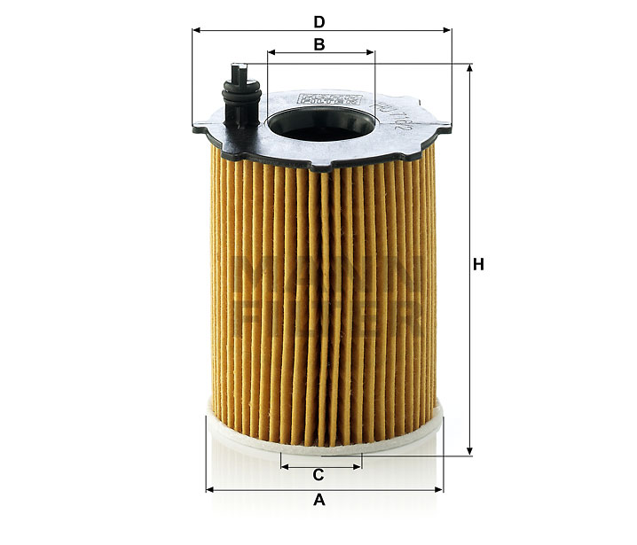 HU 716/2 x Flüssigkeitsfilterelement (metallfrei)