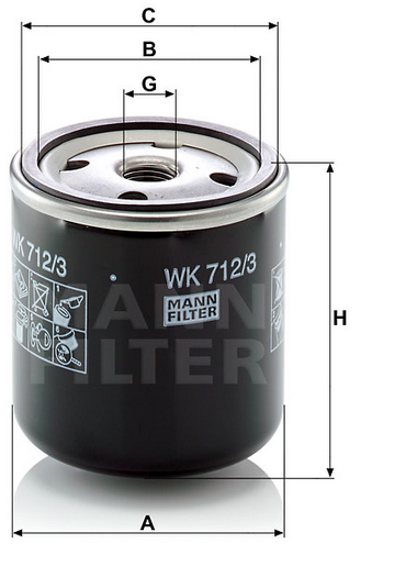 WK 712/3 fuel filter