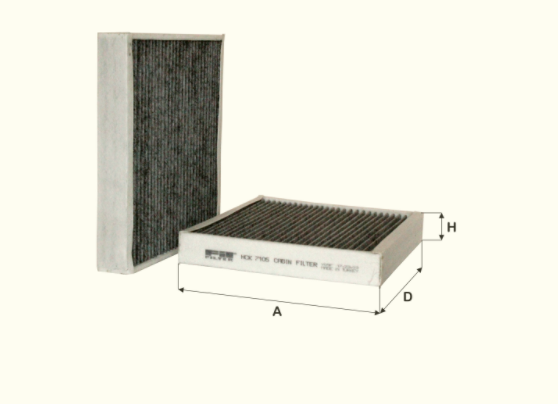 HCK7105 cabin air filter element