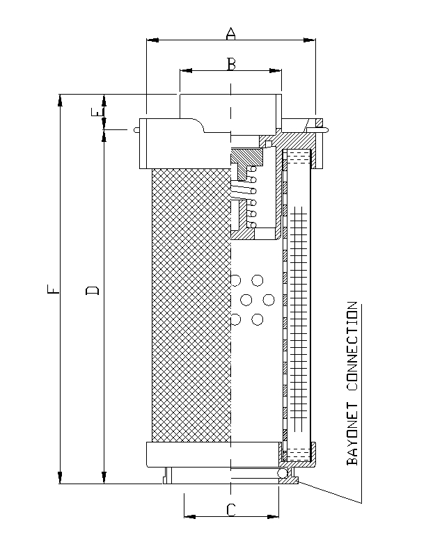 RHR165G10B3/AB1 hydraulic filter element