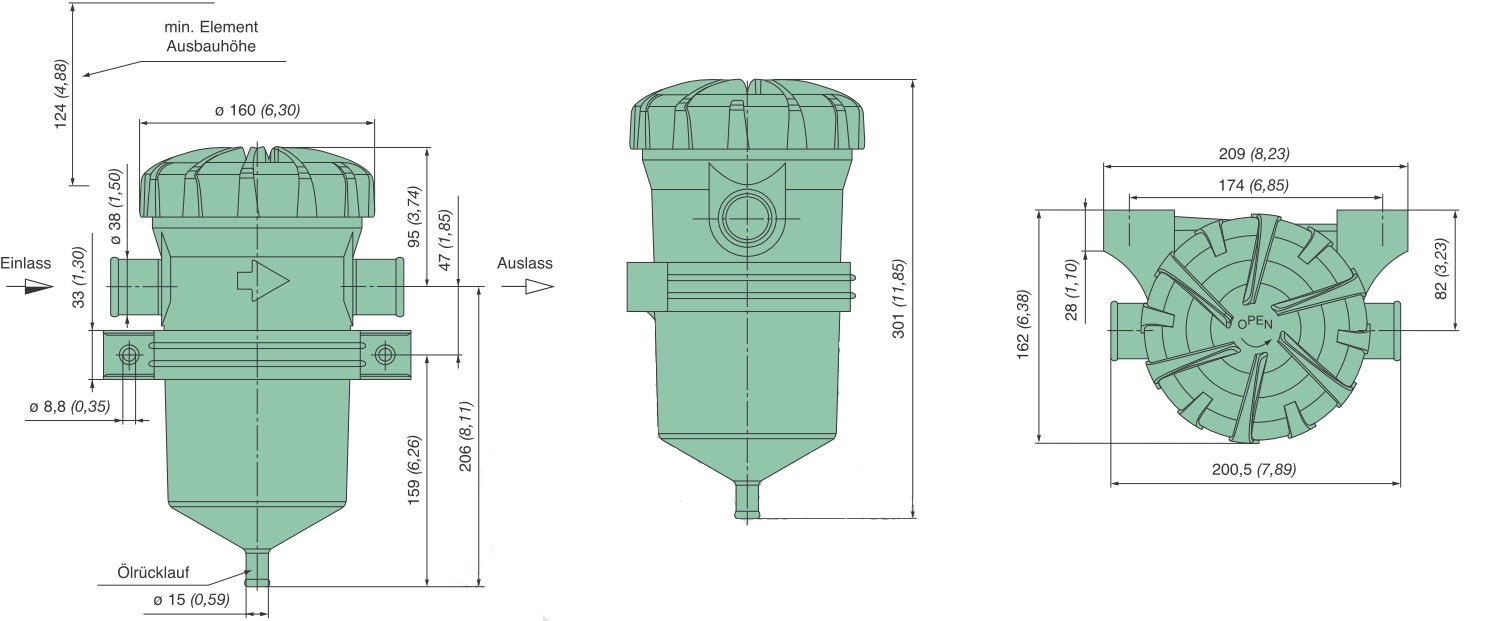 39 310 70 700 oil separator (ProVent 400)