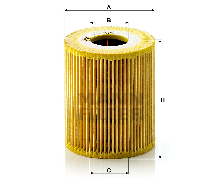 HU 818 x Ölfilterelement, metallfrei