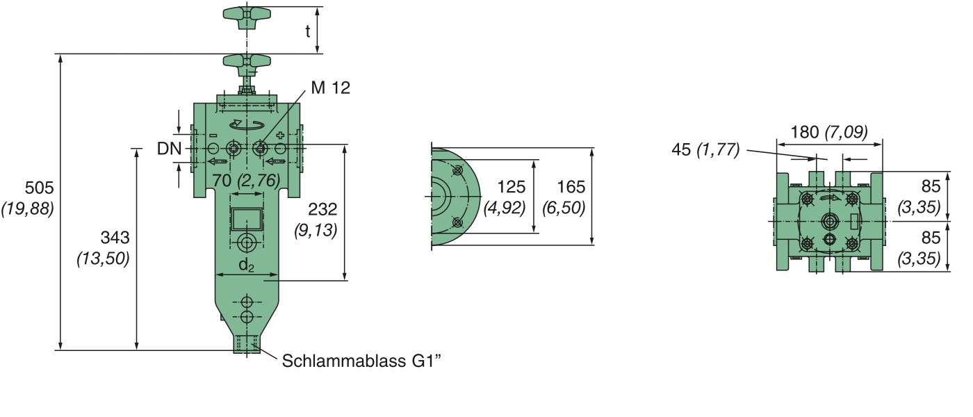 KMGW00014 Drahtspaltfilter, 0,05 mm Spaltweite