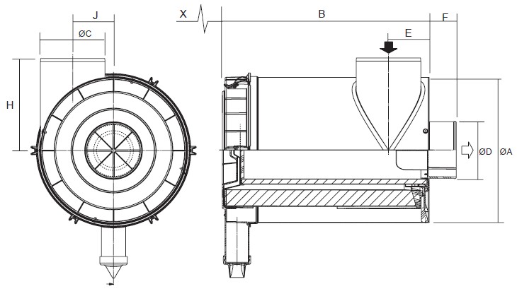 G150097 Luftfilter (RadialSeal FRG)