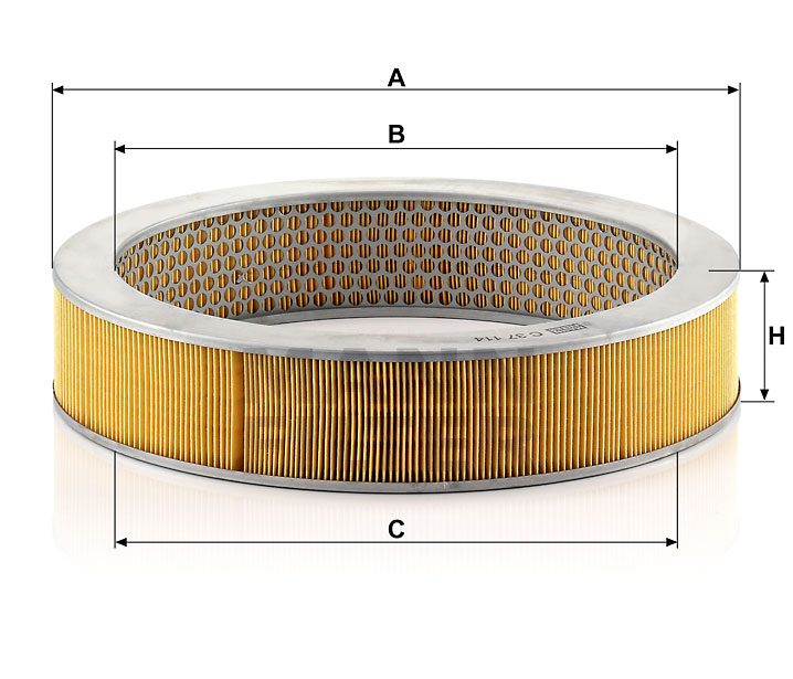 C 37 114 air filter element