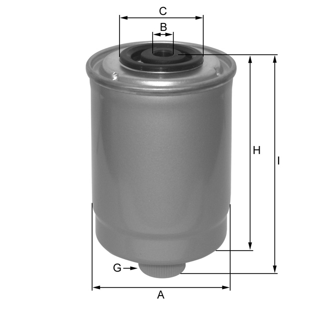 MF999 fuel filter spin-on